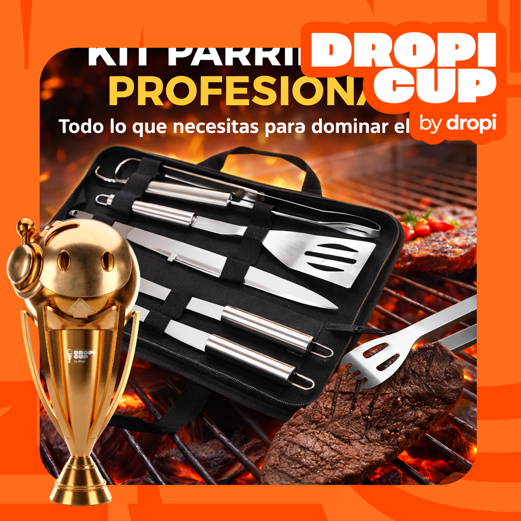 BBQ Kit Parrillero 6 DROPI CUP